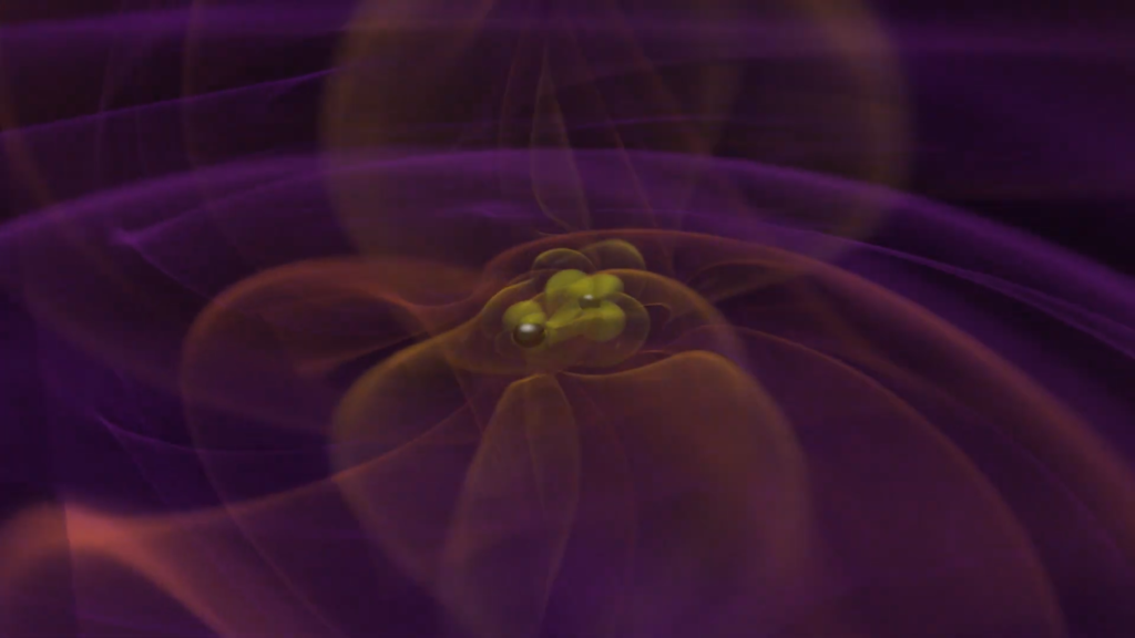 Visualization of Merging Black Holes and Gravitational Waves