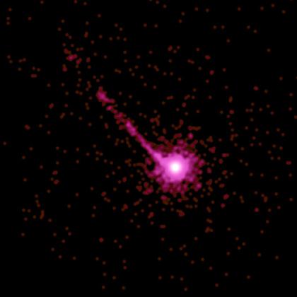 The Chandra X-ray image is of the quasar PKS 1127-145